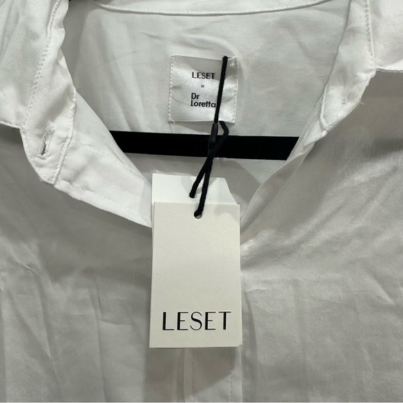 Leset x Dr Loretta Button Down SPF Oversized White Shirt One Size - Picture 10 of 14